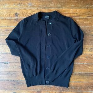 Black J Crew cardigan